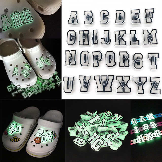 Letters Decorate Shoes, Jibbitz Crocs Letters